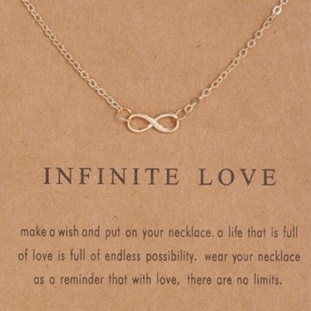 ⭐️ 5 for $25 Infinite Love Gold Dainty Necklace - Picture 2 of 6